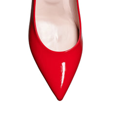 Louise M Point Toe Court - Red Patent
