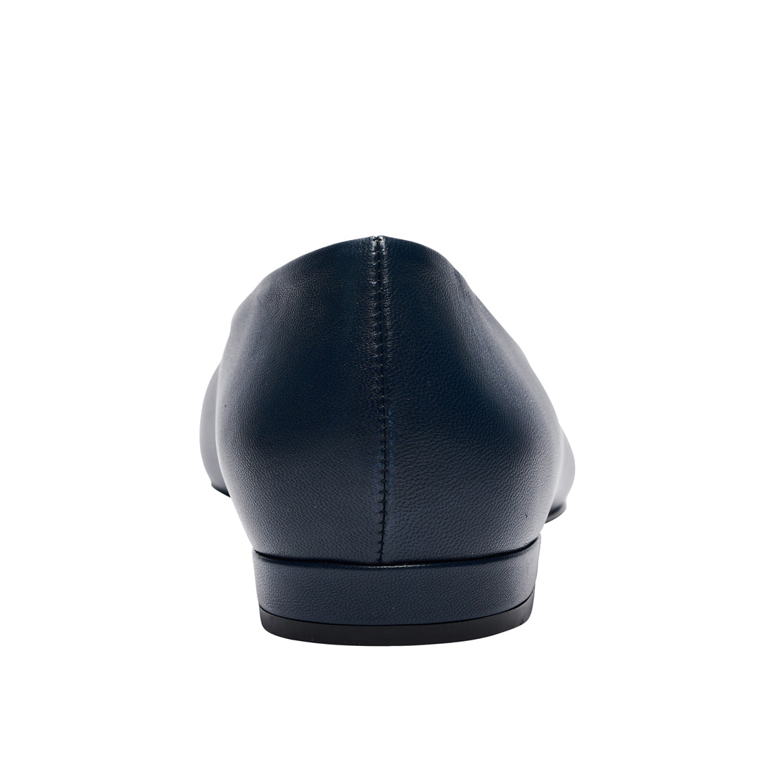 Louise M Classic Flat - Navy