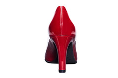 8cm heel in red patent leather ladies heels. Fashion and Corporate Work Shoes 